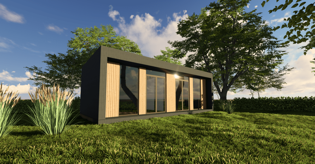 Arkitekttegnet Anneks på Djursland