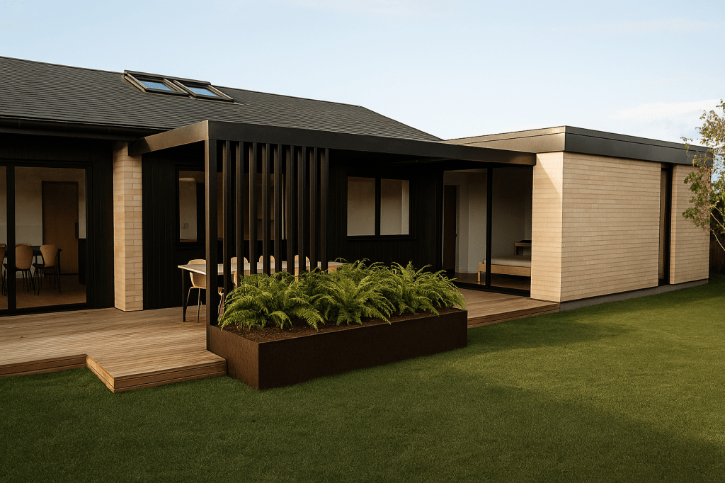 Arkitekttegnet tilbygning i Silkeborg