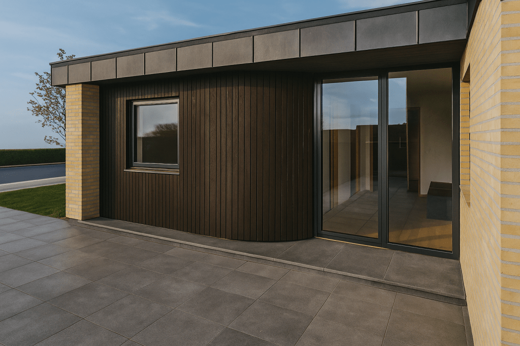 Arkitekttegnet tilbygning i Silkeborg