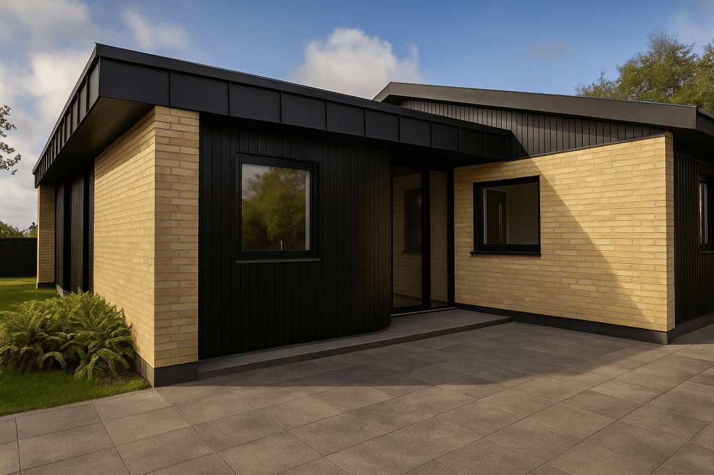 Arkitekttegnet tilbygning i Silkeborg