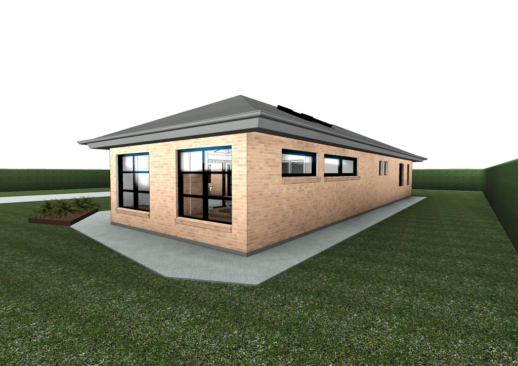 Arkitekttegnet tilbygning i Horsens