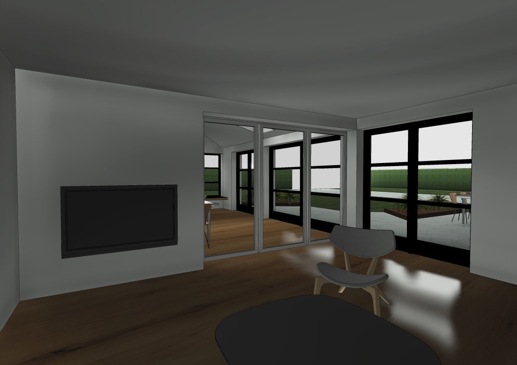 Arkitekttegnet tilbygning i Horsens