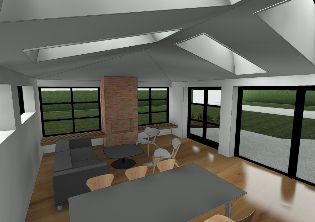 Arkitekttegnet tilbygning i Horsens